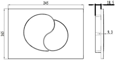 Кнопка смыва IDDIS Unifix UNI20M0I77 