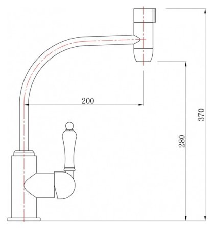 Смеситель для кухонной мойки Zorg Clean Water ZR 323 YF-33 nickel 