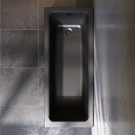 Акриловая ванна AM.PM Gem 170х70 W90A-170-070B-A Черная матовая без гидромассажа 