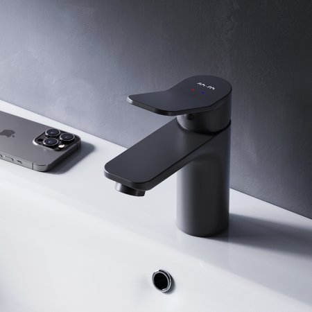 Смеситель для раковины AM.PM X-Joy F85A02122 Черный матовый 