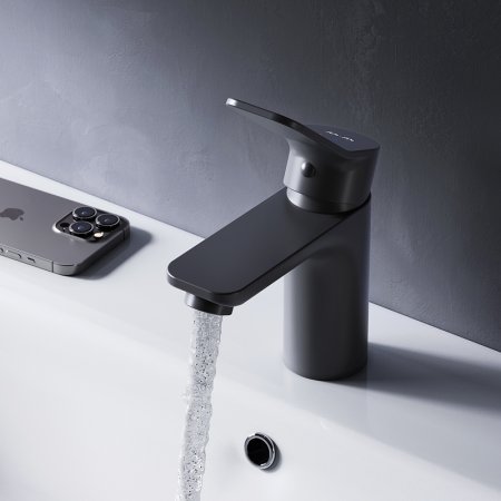 Смеситель для раковины AM.PM X-Joy F85A02122 Черный матовый 