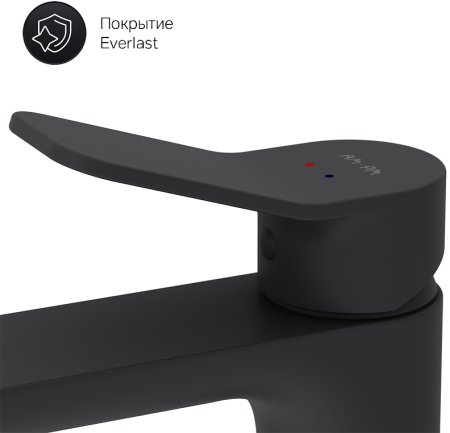 Смеситель для раковины AM.PM X-Joy F85A02122 Черный матовый 