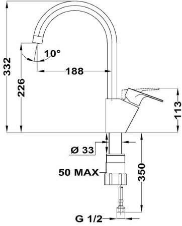 Смеситель для кухни Teka Kitchen Series 469950210 Хром 