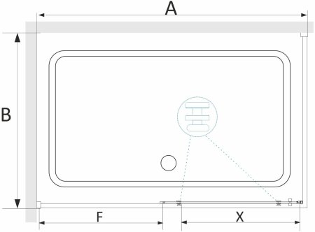 Душевой уголок RGW SV-42-1B (SV-12B + Z-060-2B) 1300x900 