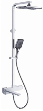 Душевая система с термостатом Rose R1096, хром 