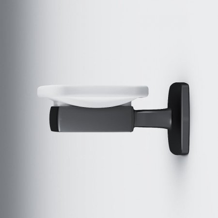 Мыльница AM.PM Gem A9034222 Черная Белая 