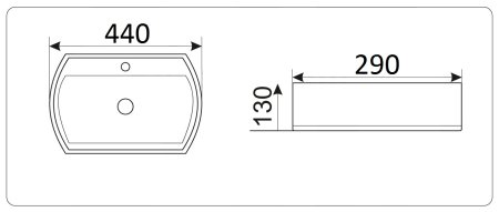 Раковина CeramaLux 9293 