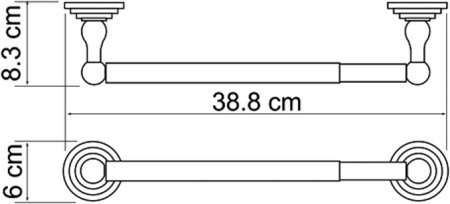 Держатель бумажных полотенец WasserKRAFT Ammer K-7091 (ранее К-7022D) 