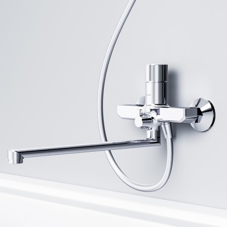 Смеситель для ванны AM.PM X-Joy F85A90500 универсальный Хром 