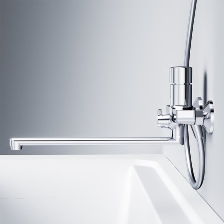 Смеситель для ванны AM.PM X-Joy F85A90500 универсальный Хром 