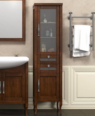 Шкаф пенал Opadiris Мираж 45 R 00-00000054 Светлый орех 