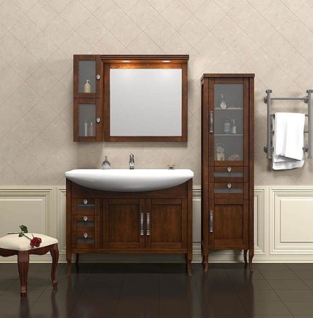 Шкаф пенал Opadiris Мираж 45 R 00-00000054 Светлый орех 