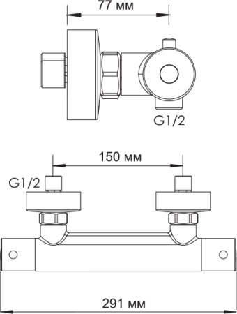 Термостат WasserKRAFT Berkel 4822 для душа 