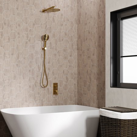 Душевой комплект WasserKRAFT A71207 золото глянцевое 