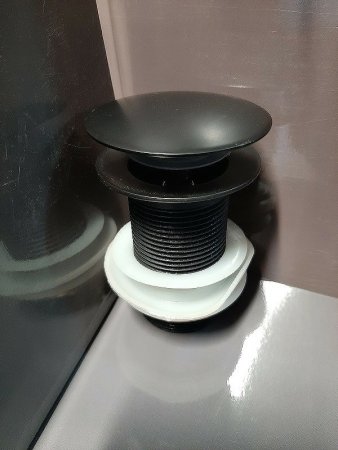 Донный клапан CeramaLux BB-006 Click-Clack Черный матовый 