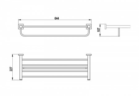Полка Timo Selene 10058/00 для полотенец 