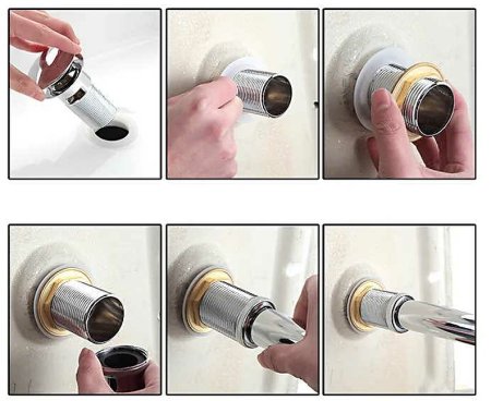 Донный клапан Frap F65-2 click-clack Хром 