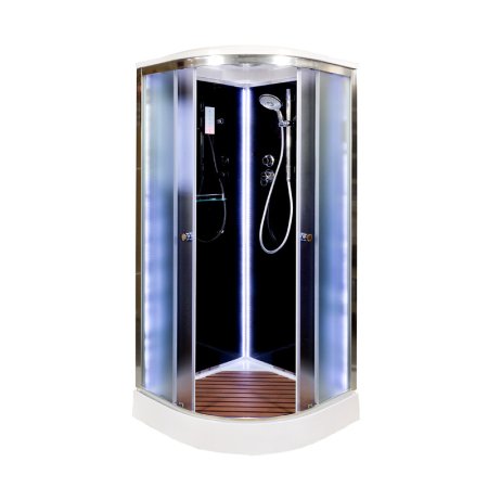 Душевая кабина Deto B01S LED BLACK 