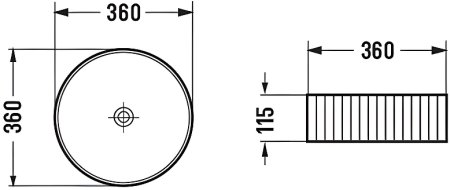 Раковина-чаша Comforty 36 78728MB 00-00012532 Черная матовая 
