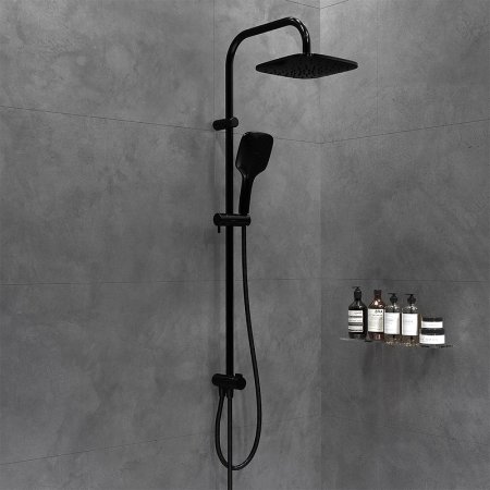 Душевая система Damixa Eclipse 931000300 Черная матовая 