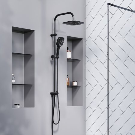 Душевая система Damixa Eclipse 931000300 Черная матовая 