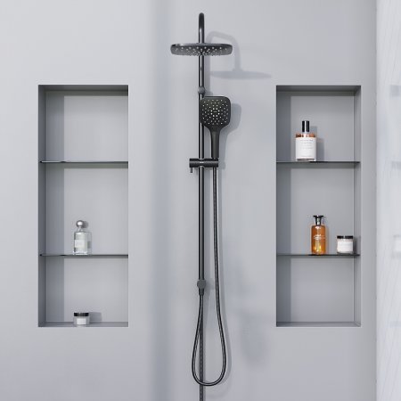 Душевая система Damixa Eclipse 931000300 Черная матовая 