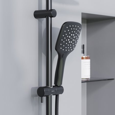 Душевая система Damixa Eclipse 931000300 Черная матовая 
