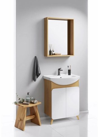 Тумба под раковину Aqwella Basic 65 BAS0106DZ Дуб золотой 