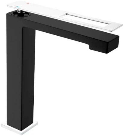 Смеситель для раковины Boheme Q 142-BCR Черный Хром 