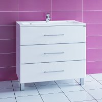 Тумба Санта Омега 90 напольная с умывальником Elen 90