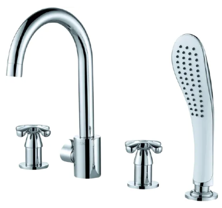 Смеситель для ванны на 4 отверстия D&K Lorsch Hessen DA1414901 хром 