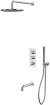 Душевая система Whitecross Y chrome YSET11CR с термостатом Хром 