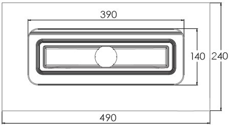 Душевой лоток Berges Simpel 800 091112 с решеткой Хром глянец 