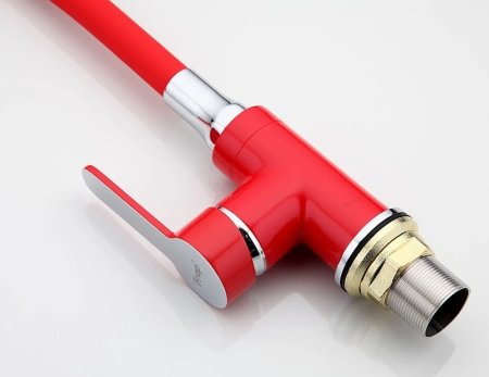 Смеситель для кухни Frap H43 F4043 Красный Хром 