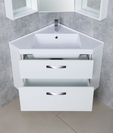 Тумба под раковину Aquaton Кантара 78 1A205601ANW70 угловая подвесная Дуб полярный 