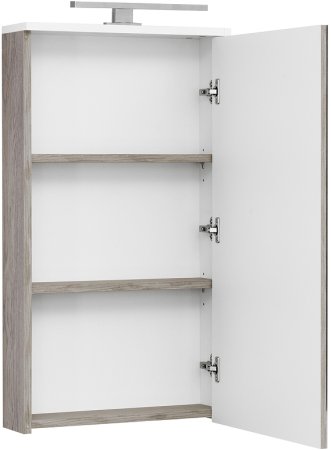 Зеркальный шкаф Aquaton Эмма 46 1A221802EAD80 Белый Дуб наварра 