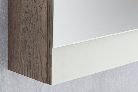 Зеркальный шкаф Aquaton Эмма 46 1A221802EAD80 Белый Дуб наварра 