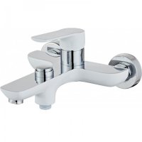 Cмеситель для ванны HANSEN H30037F Белый/Хром