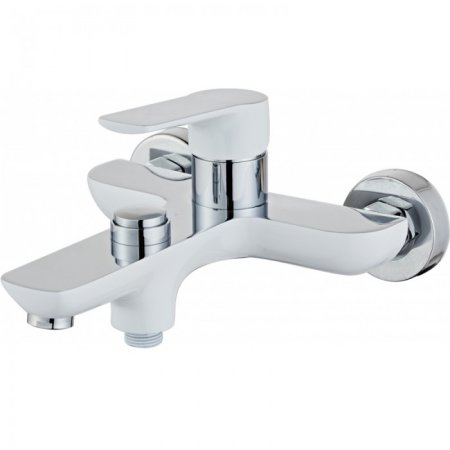 Cмеситель для ванны HANSEN H30037F Белый/Хром 
