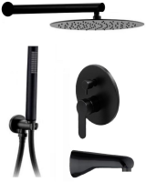 Душевая система ALMAes Marita TVZ-8833 Черная матовая