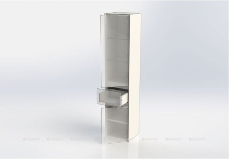 Шкаф-пенал для ванной Aquanet Йорк 35 белый 