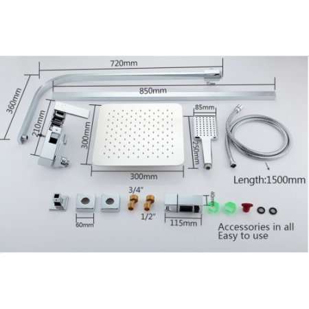 Душевая система Faop A2406 хром 