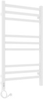 Полотенцесушитель электрический Laris Астор ЧК9 350х700 Э белый матовый муар левое подключение Полотенцесушитель электрический Laris Астор ЧК9 350х700 Э белый матовый муар левое подключение