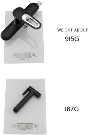 Гигиенический душ со смесителем Frap H49-6 F2049-6 Черный матовый Хром 