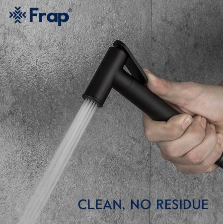 Гигиенический душ со смесителем Frap H49-6 F2049-6 Черный матовый Хром 