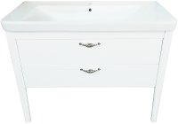 Тумба с раковиной Azario Verona 105 CS00058287 Белая с золотыми ручками