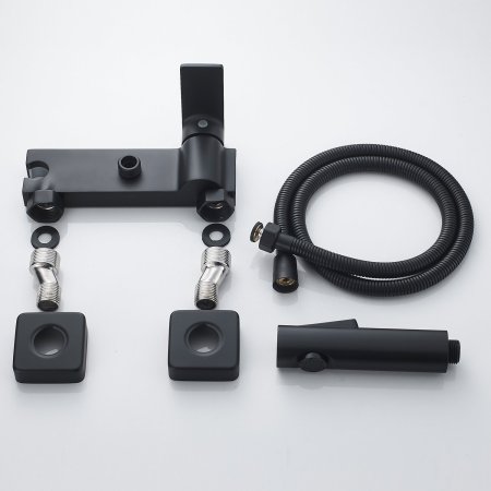 Гигиенический душ со смесителем Rose R1805H-1, черный 