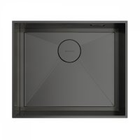 Мойка кухонная Omoikiri Kasen 53-INT-GM вороненая сталь