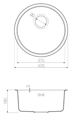 Мойка кухонная Omoikiri Toya 42-GM вороненая сталь 