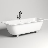 Ванна из искусственного камня Salini Orlanda Axis 190х80 103221M Белая матовая